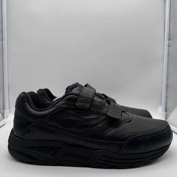 Brooks Addiction Walker V-Strap 12.5 Extra Wide 4E Black Leather 1100404E001